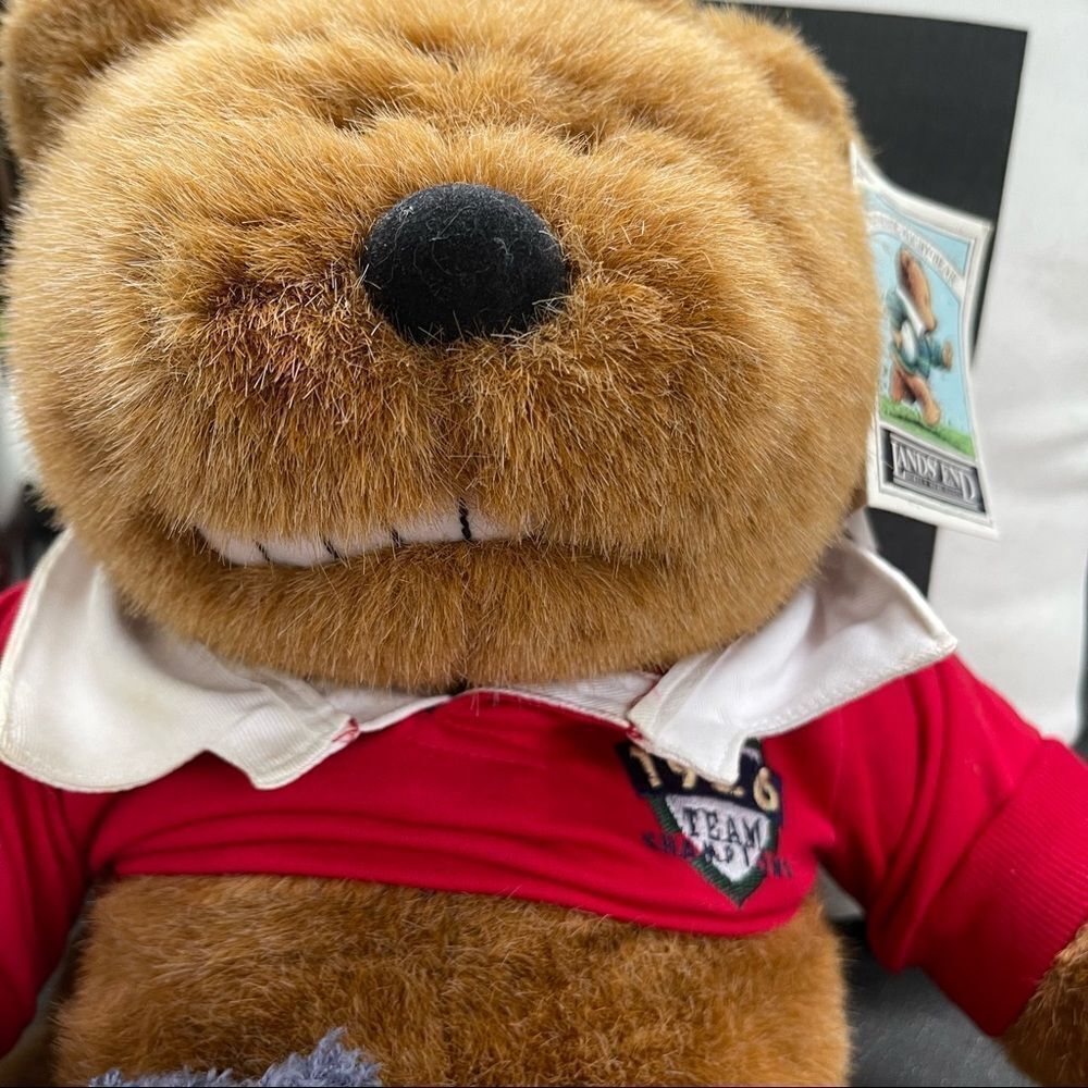 Land’s End Gund 1996 Kid Kodiak Authentic Rugby Bear preowned - Picture 2 of 11